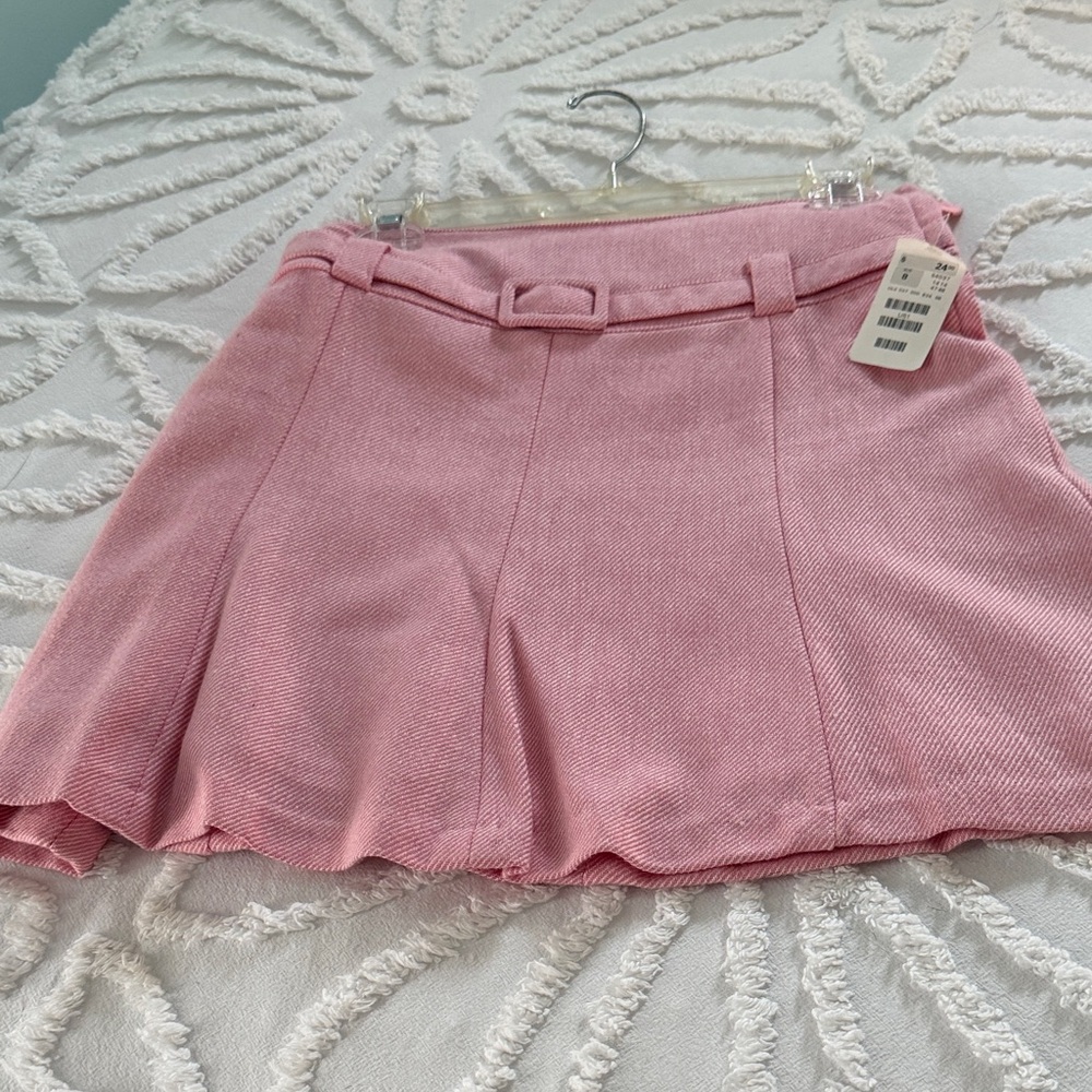 H&M Pink Mini Skirt with Belt